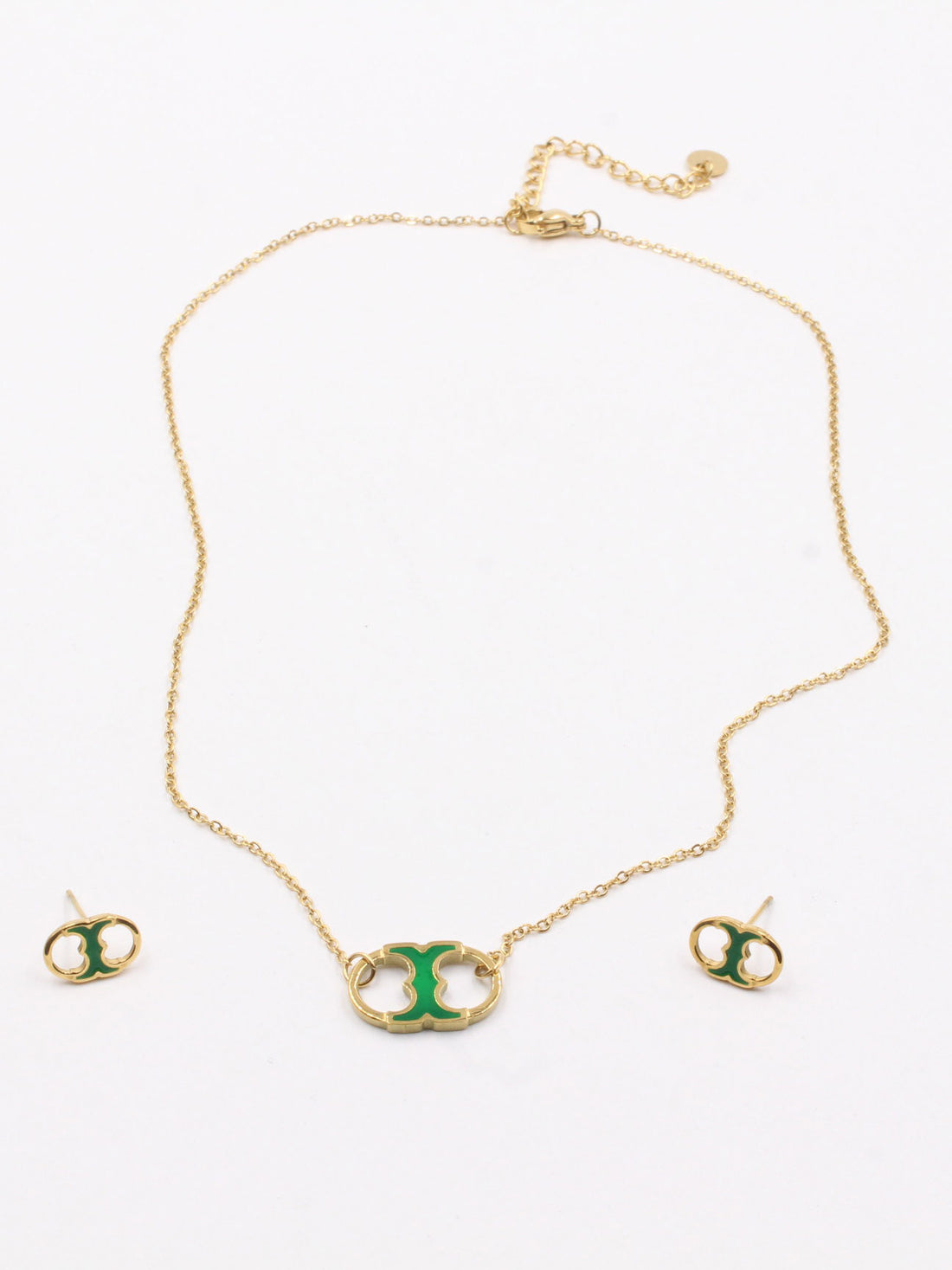 طقم توري بورش ناعم -Tory Burch Set اطقم tory burch اخضر ذهبي