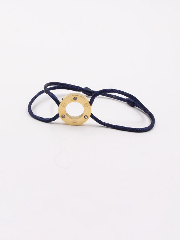 Cartier cubic zirconia bracelet - أسوارة كارتير خيط زركون اسواره Jewel كحلي ذهبي  