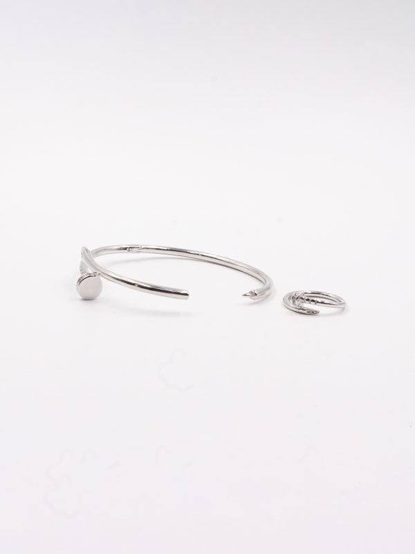Cartier nail bracelet with ring - أسوارة كارتير مسمار مع خاتم اسواره Jewel  