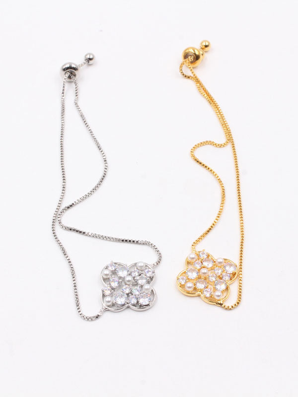 Van Cleef bracelet with pearls and zircon-اسوارة فان كليف لؤلؤ و زركون اسواره van cleef