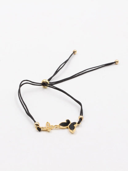 Butterfly bracelets Shell thread - أسواره فراشة خيط شيل اسواره Jewel كحلي ذهبي  