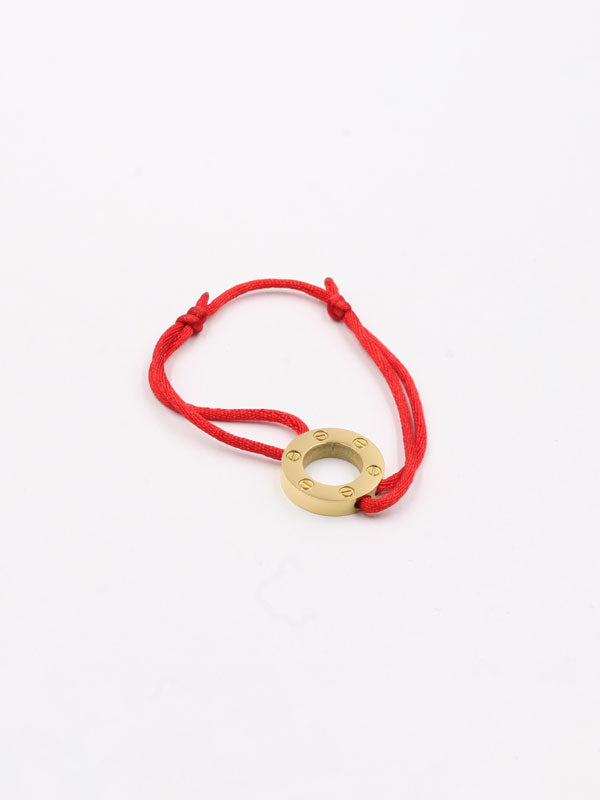 Cartier thread bracelet - أسوارة كارتير خيط اسواره Jewel أحمر ذهبي 