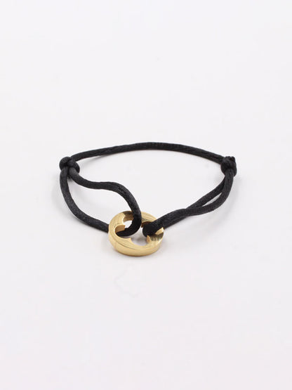 Louis Vuitton string bracelet - أسوارة لويس فيتون خيط اسواره Jewel أسود ذهبي  