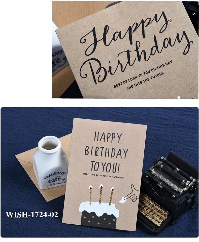 كرت هدايا عيد ميلاد happy birthday هدايا متوفر 3 لون 1