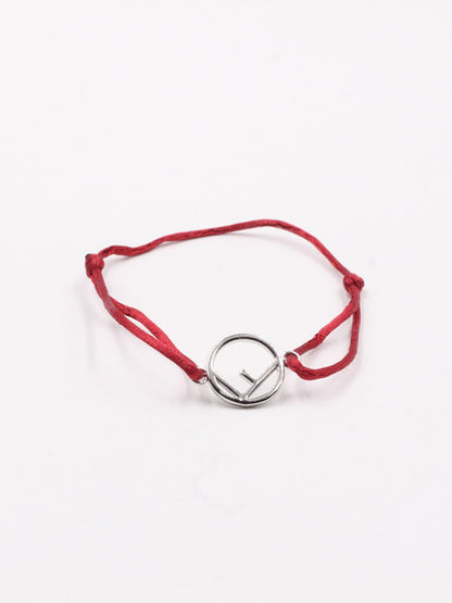fendi string bracelet - أسوارة فندي خيط اسواره Jewel أحمر فضي  