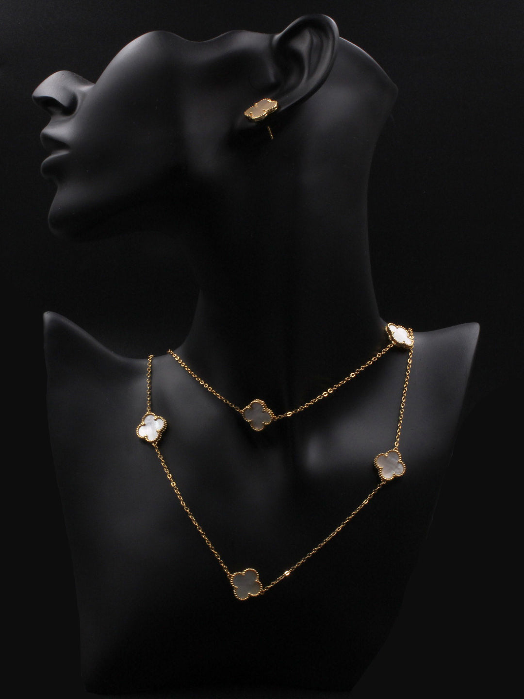 طقم فان كليف طويل - درجة اولى ابيض - Jewel